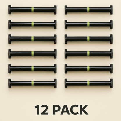 12-pack of STOW Rollrack on a beige background